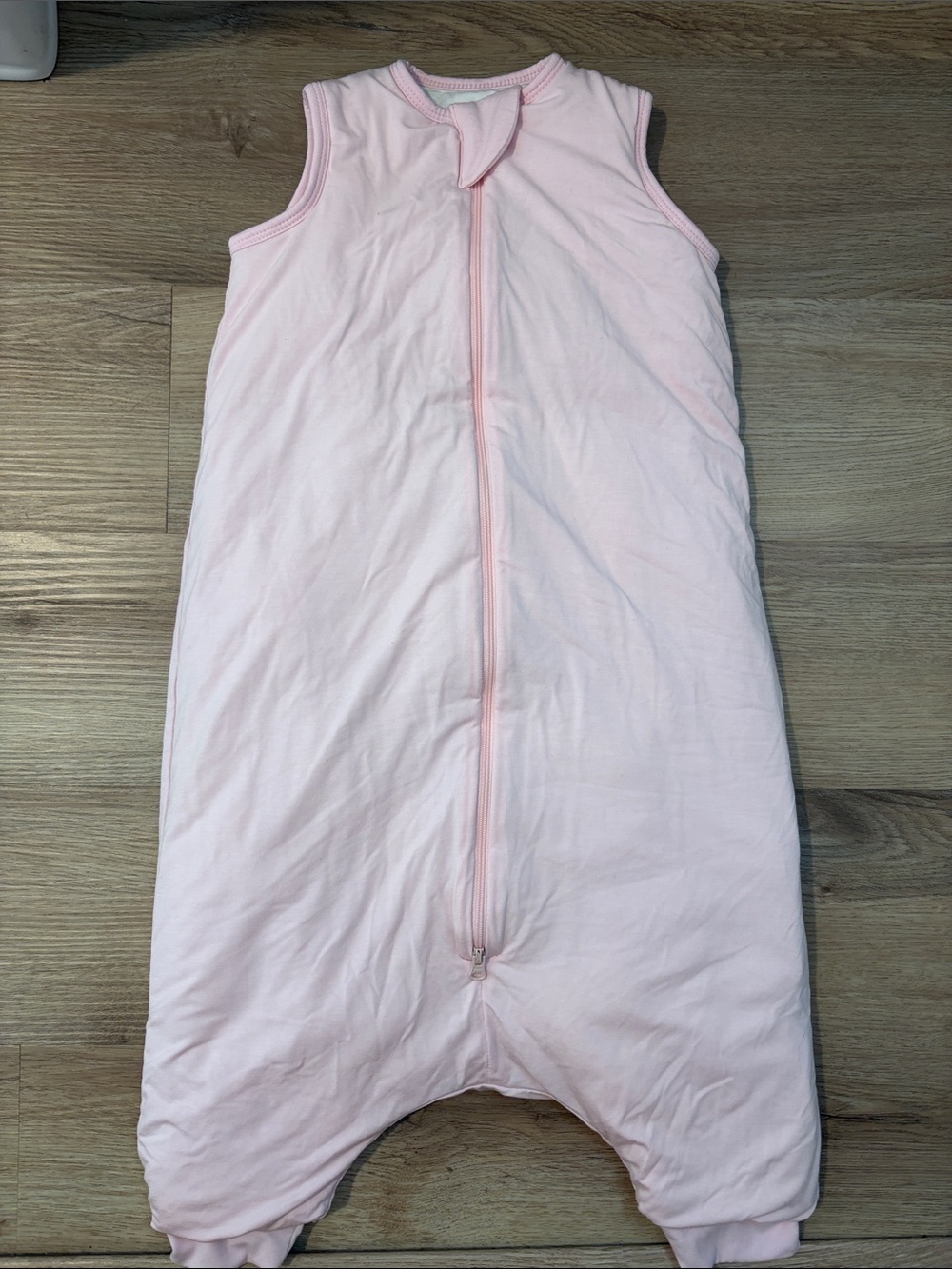 Quince Sleeveless Baby Sleep Sack One-Piece in Soft Pink medium